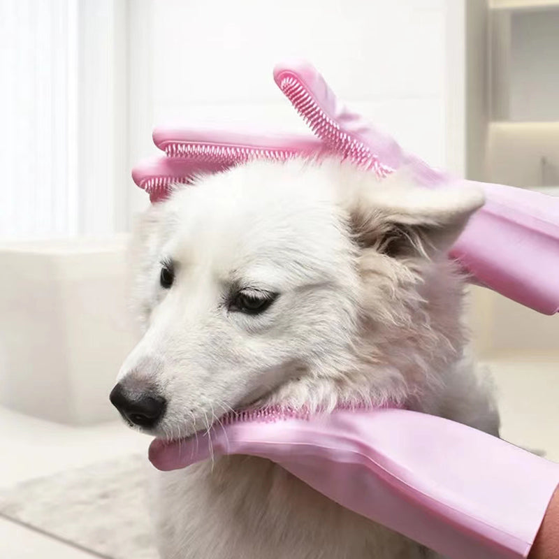 Luva Massageadora Para Banho Pet